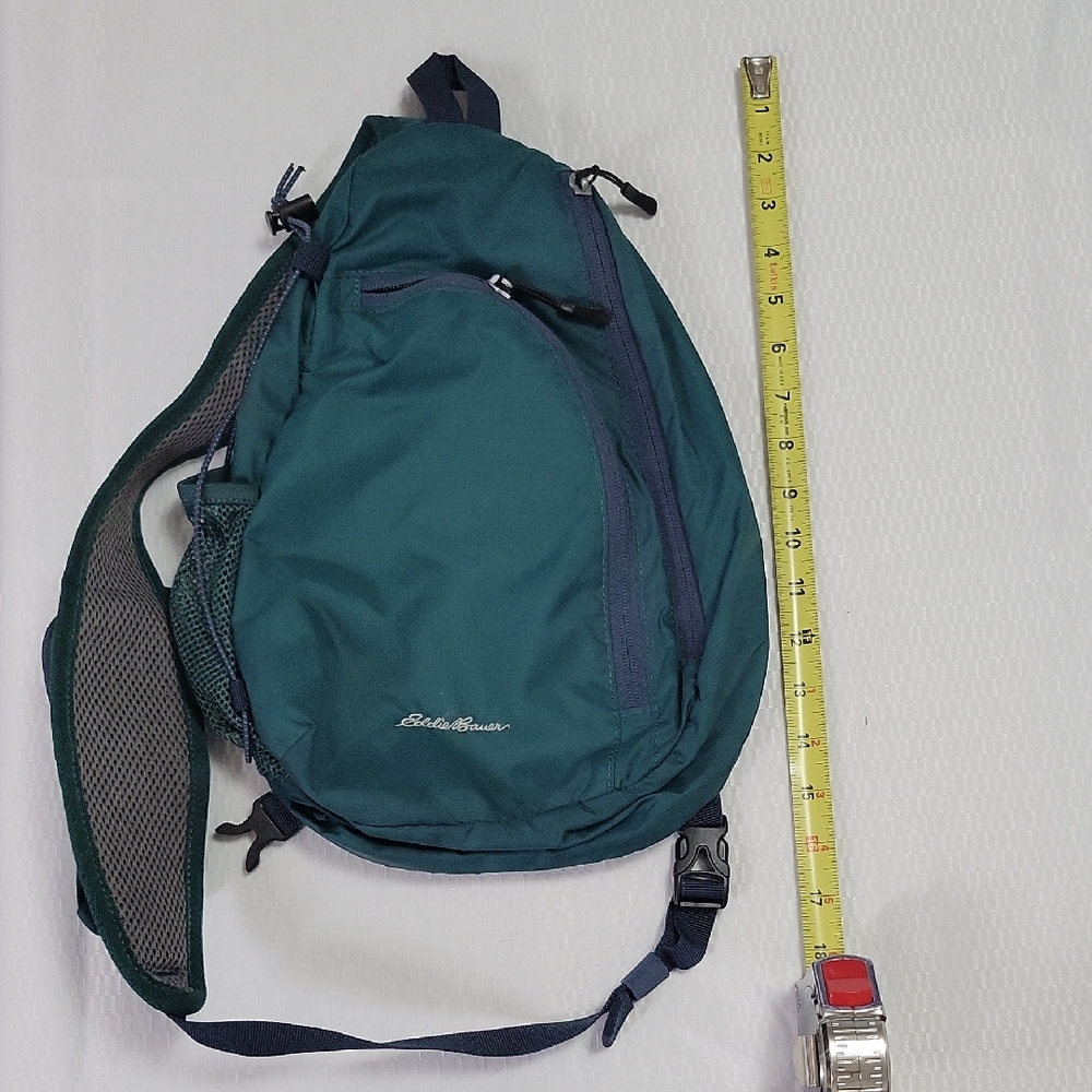 Eddie Bauer Green Small Backpack Durable Sling Design
